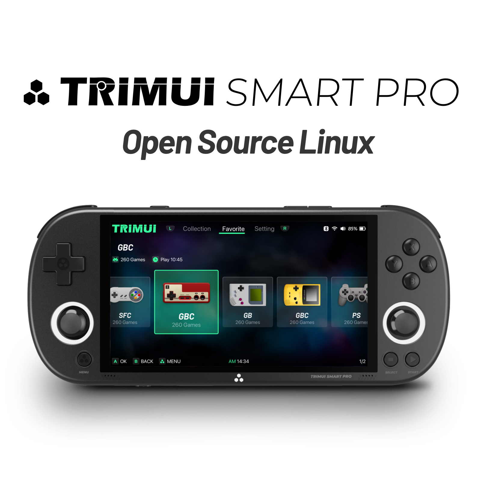 Trimui Smart Pro Portable Retro Video Hand-Held Games Consoles 5'' 20000+ Game Trimui Smart Pro Portable Retro Video Hand-Held Games Consoles 5'' 20000+ Game